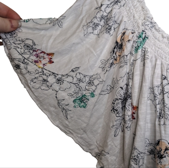 American Rag Off Shoulder Floral Top Boho Chic Size S 🌸 - Picture 7 of 8
